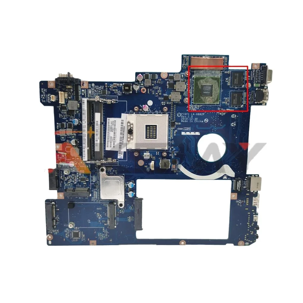 

For Lenovo Y570 laptop Motherboard Mainboard PIQY1 LA-6882P Motherboard Rev:2.0 with GeForce GT555M 1GB graphics card Mainboard