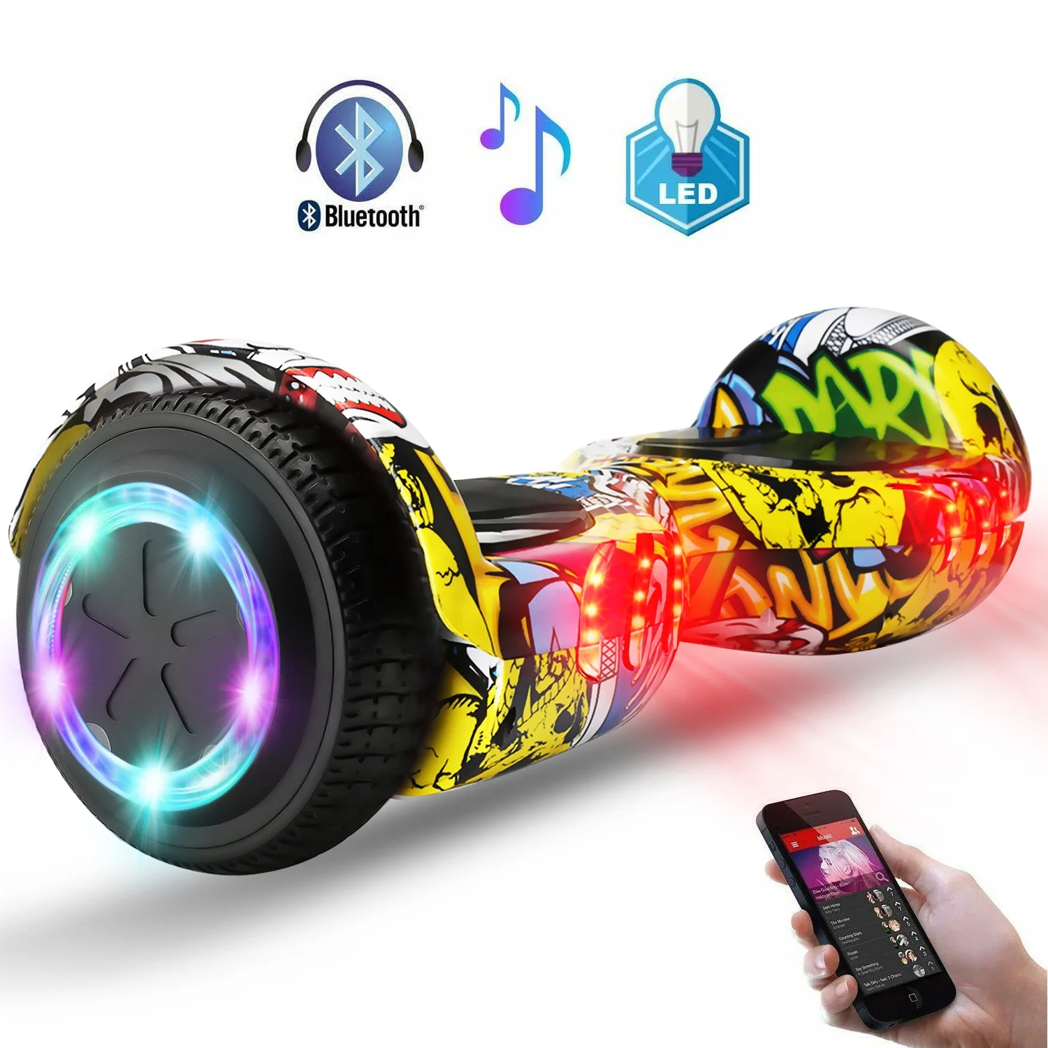 

Self Balancing Scooter Smart Two Wheels Hoverboard Free Shipping UK/GER Warehouse 8.5 Inch with CE Certified 201-500w Electric, Yellow