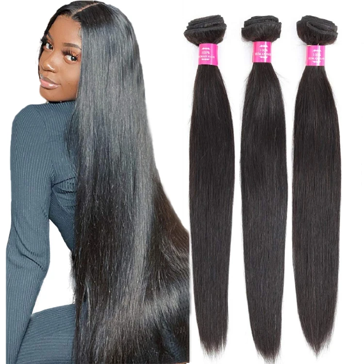 

Unprocessed Cuticle Aligned Hair Brazilian Silky Straight Virgin Hair bundles