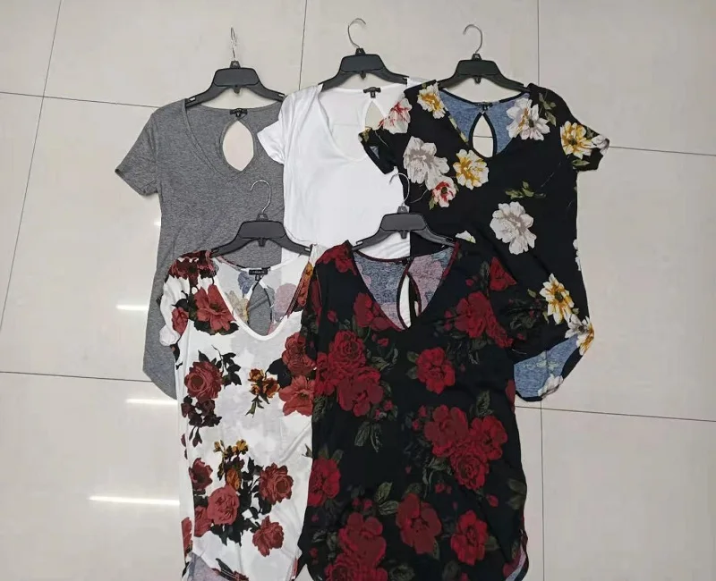 

Womens Tops and Blouses short sleeve Ladies Top Female Shirt Summer Tops stock