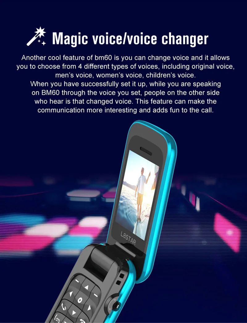 Magic Voice Changer Mobile Phones In Pakistan 1.14 Inch Magic Voice Changer Small Size Mini Cute Flip Mobile Phone