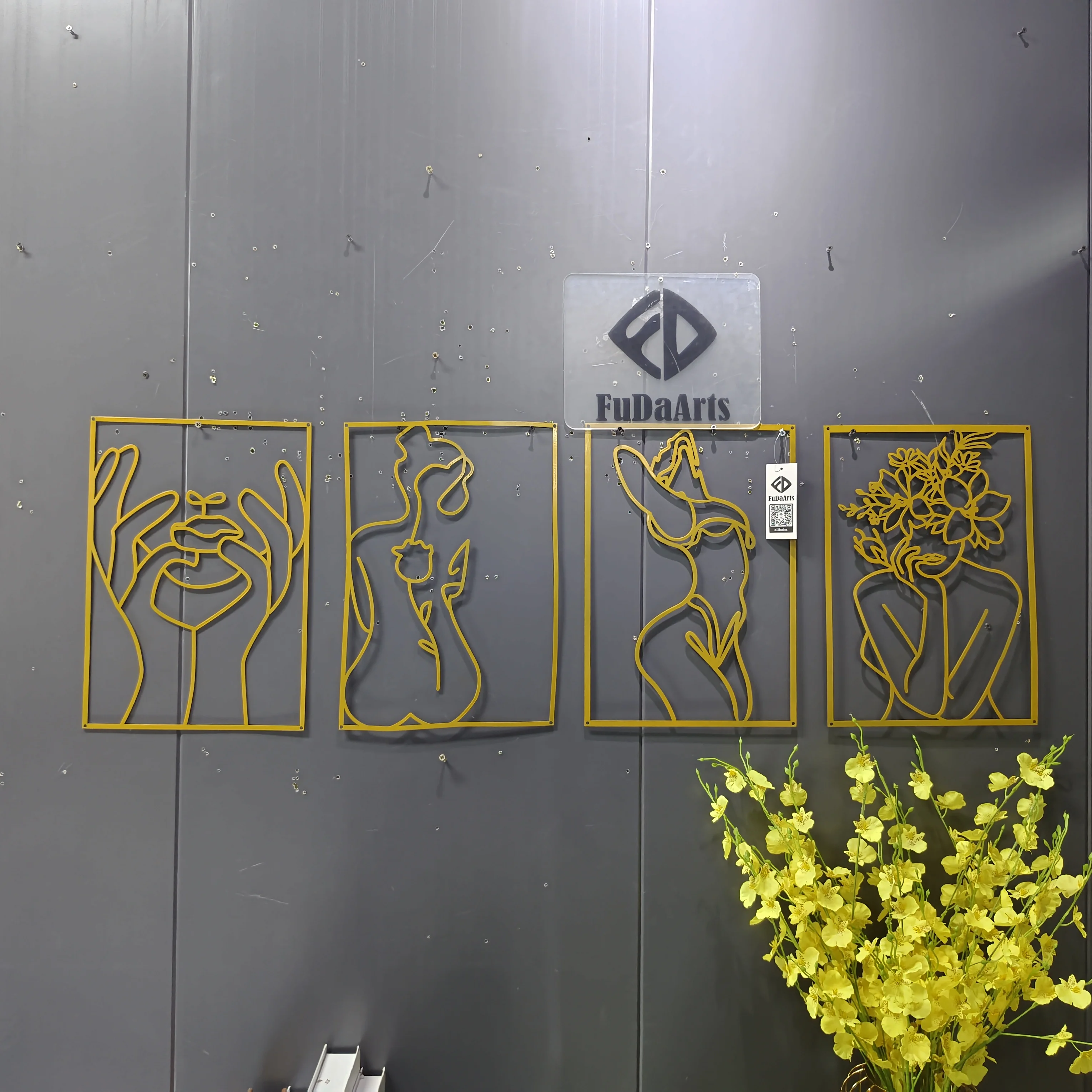 40X28cm SET4 Nordic Minimalist Abstract Lines Light Silhouette Art Living Room Bedroom Wall Decoration Geometric Murals