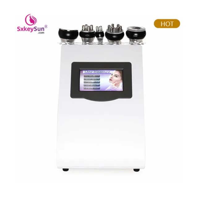 

portable 5 in 1 ultrasonic 40khz cavitation vacuum multipolar RF slimming system machine