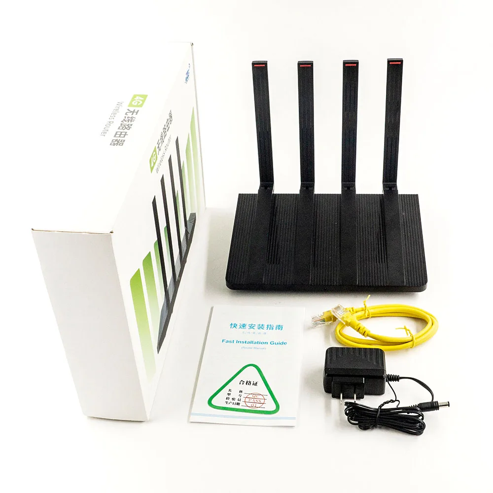 

Home Networking Wireless Router 2.4G & 5dBi External Omnidirectional Antennas T7628NN Chipset 580MHz, Black