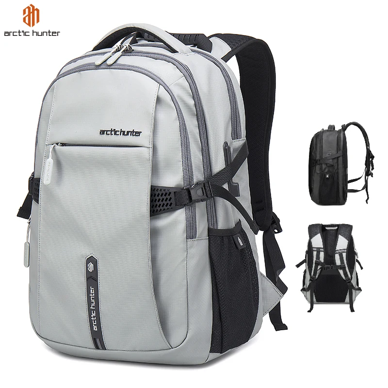 

2020 Arctic Hunter Smart Anti Theft Waterproof USB Travelling Bags Sports Custom Gym Backpack, Black/blue/light grey/orange