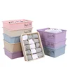 Wonderful Plastic Multi-functional Divide Storage Organizers Box For Underwear,Socks,Bras And Briefs Of Different Grid