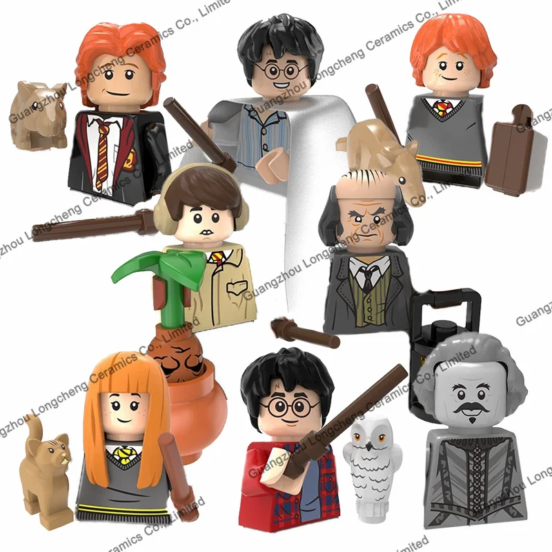 

Magic Harry Neville Longbottom Ron Susan Argus Filch Mini Bricks Building Blocks Action Figure Plastic Educational Toy PG8178