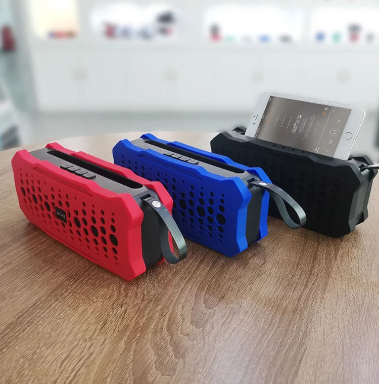5W Waterproof HY-59 Bluetooth Speaker Audio Speaker Audio Bass Subwoofer Outdoor Portable Wireless Speaker + Mobile Power - ANKUX.COM