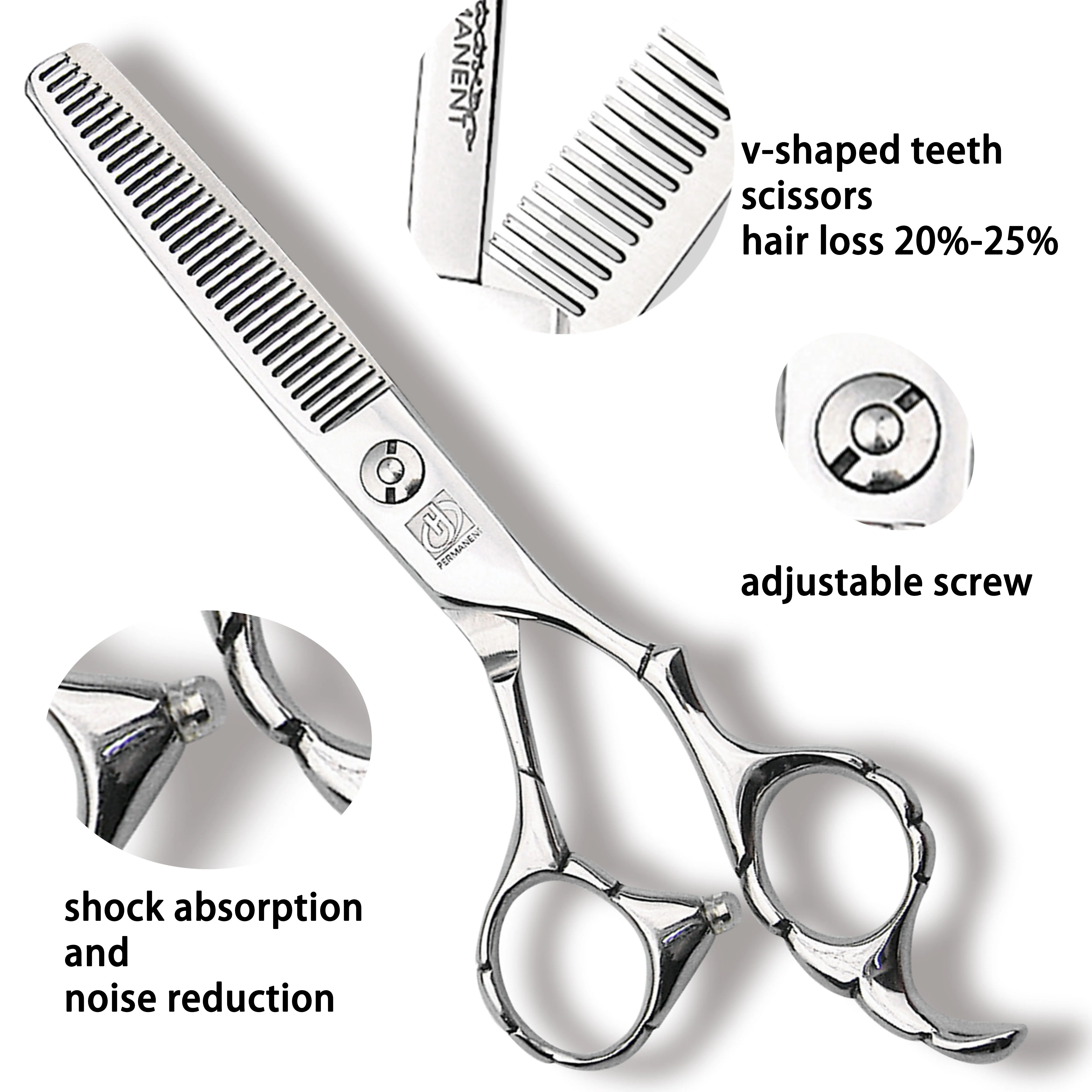 

Marigold  barber scissor professional barber 9CR Stainless Steel Barber Scissors Shears Hair Salon, Silver