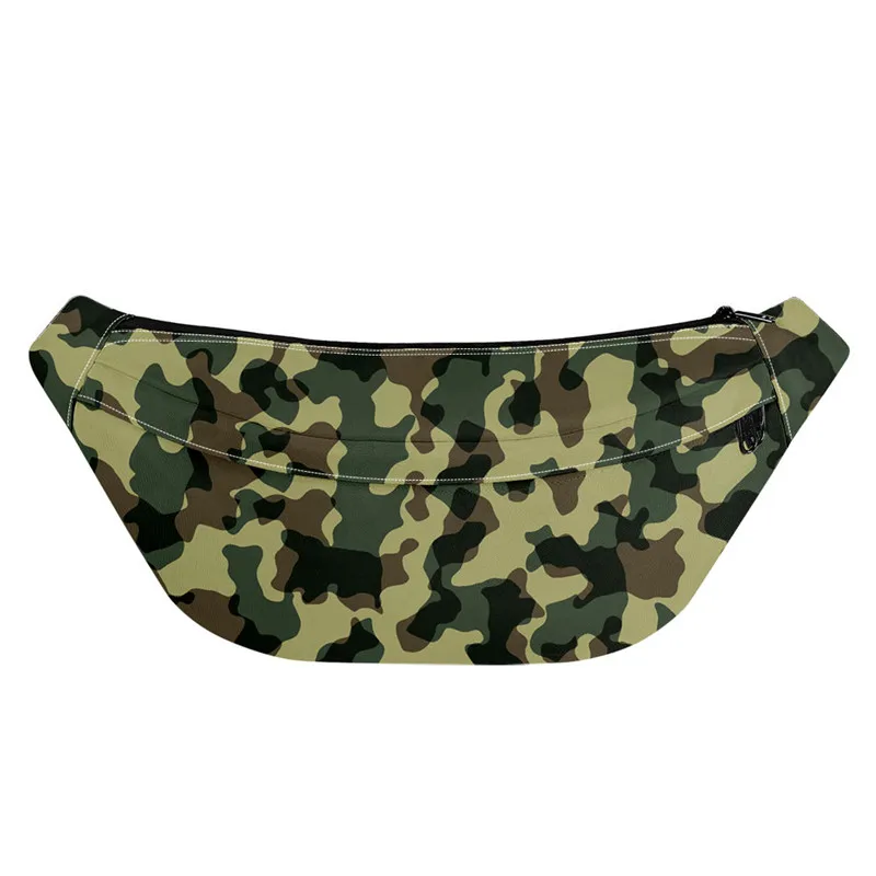 

Military Camouflage Full Print Funny Pack Running Belt Waist Bag Man