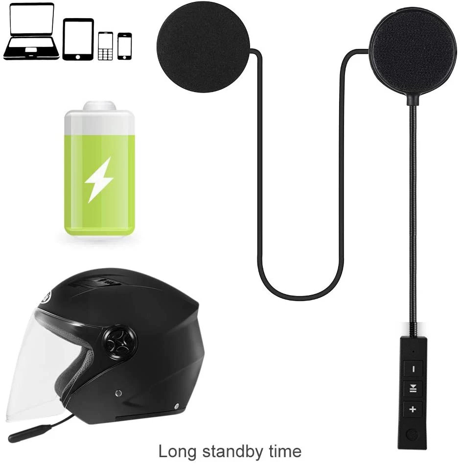 

2020 New Hot Sales Cheap Wireless Stereo BT5.0 Motorcycle Helmet Headphone Hands Free Headset, Black