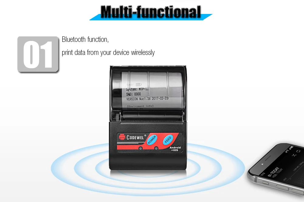 mini蓝牙无线pos打印机供应商58mm pos Android Thermal Receipt printer pos打印机驱动程序
