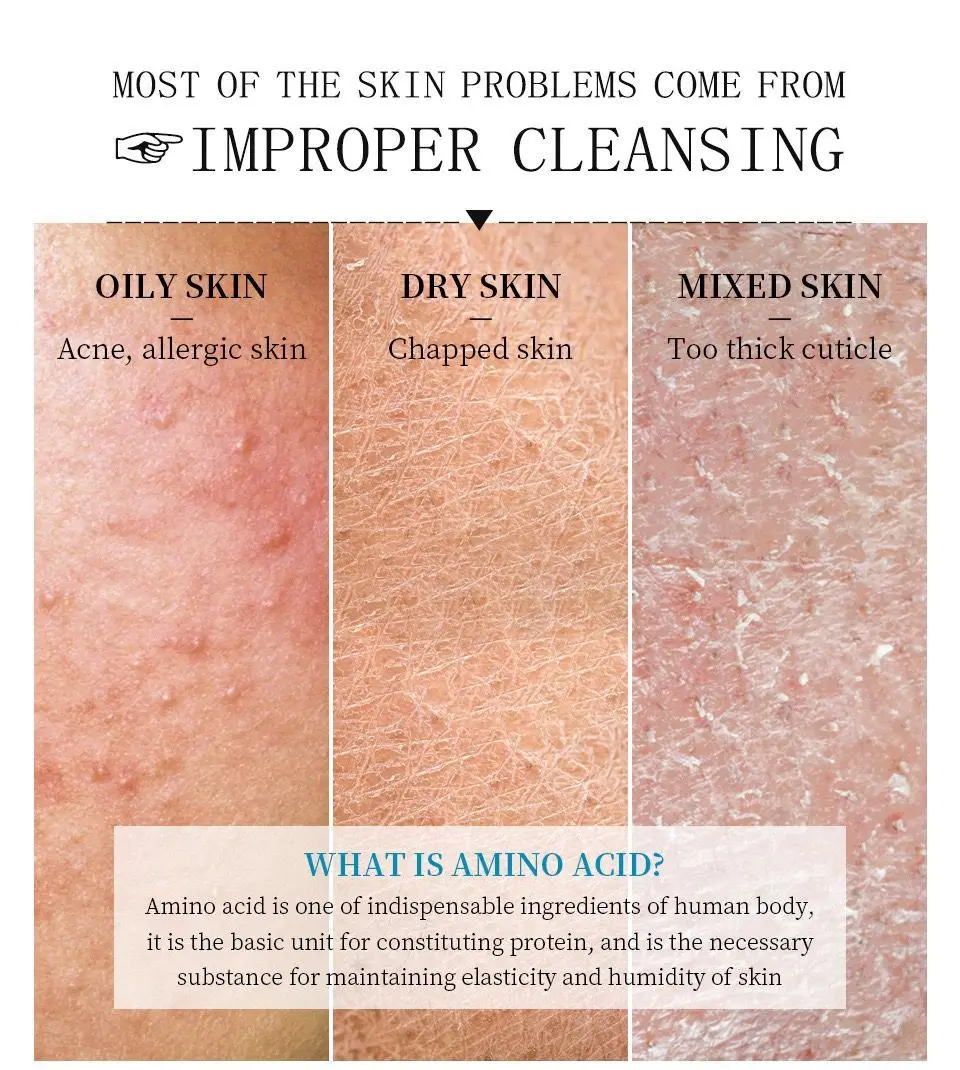 Vibrant Glamour Amino Acid Facial Cleanser Deep Cleansing Exfoliating