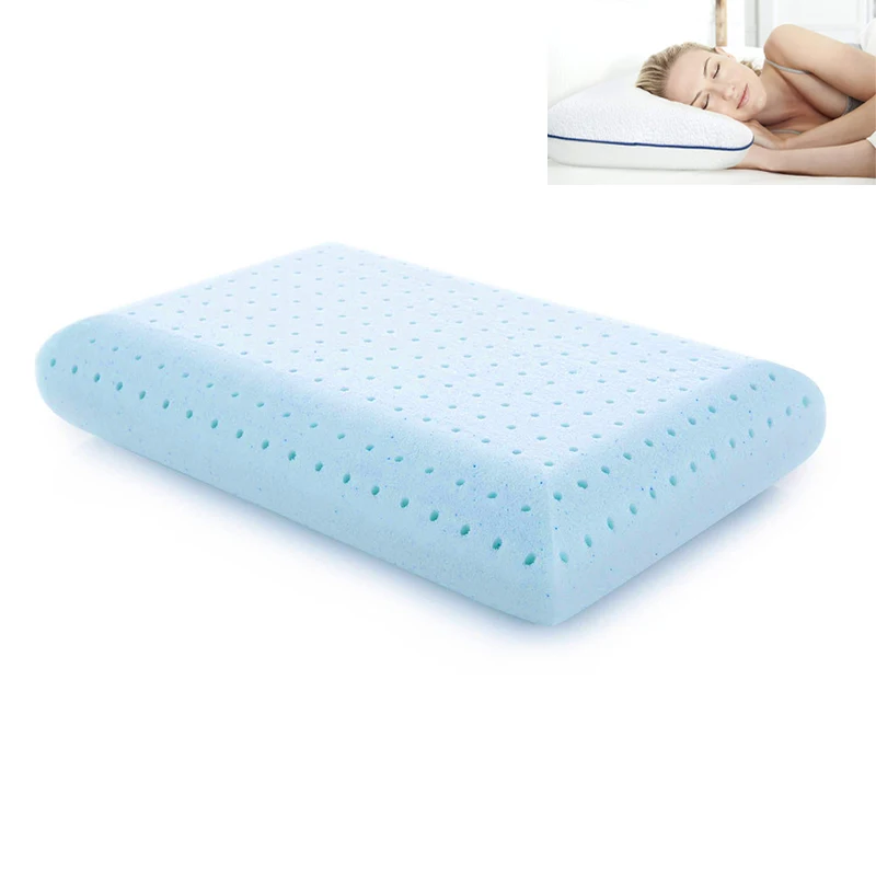 

Standard size Gel infused Ventilated memory foam bed pillow