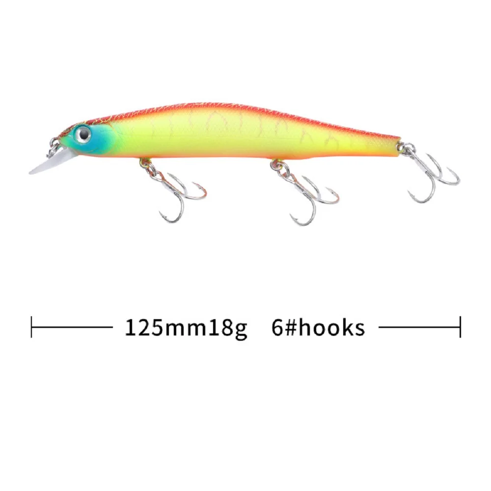 

custom Artificial Bait sinking fishing lure 125mm/18g Lures Minnow Fishing Lure Hard Artificial Swim, Various