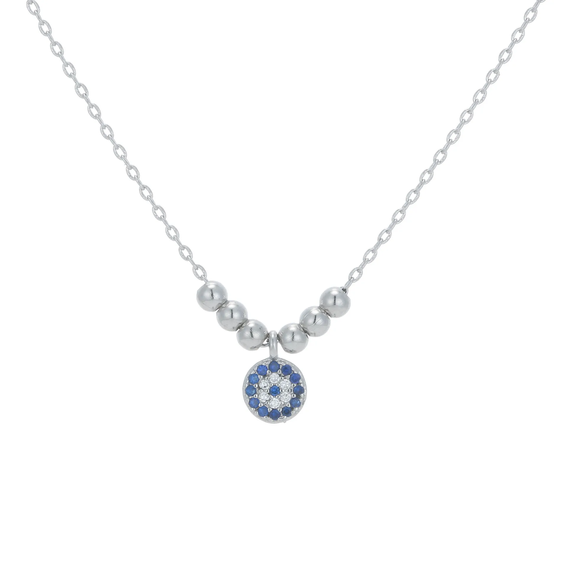 New Arrivals 925 Sterling Silver Round Necklaces Pendants for Women Hot Fashion Jewelry