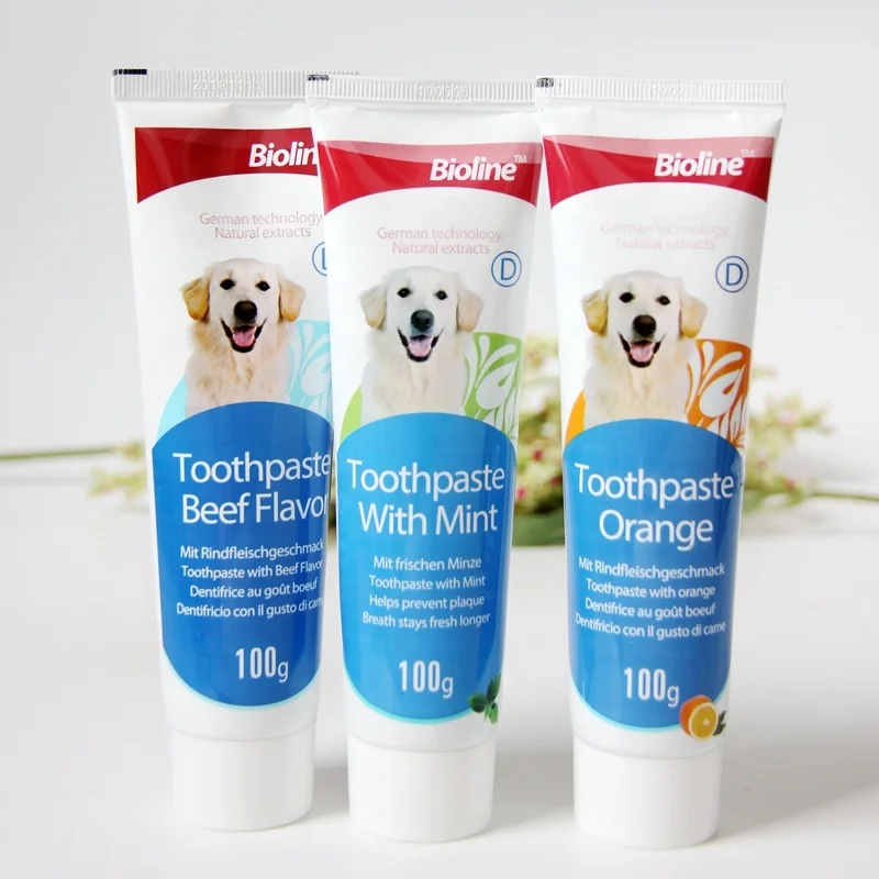 Pet Dog Toothpaste Food Grade Organic for Dog Teeth Clean Prime Quality Pet Dental Care Mint Toothpaste Beef OEM logo Custom