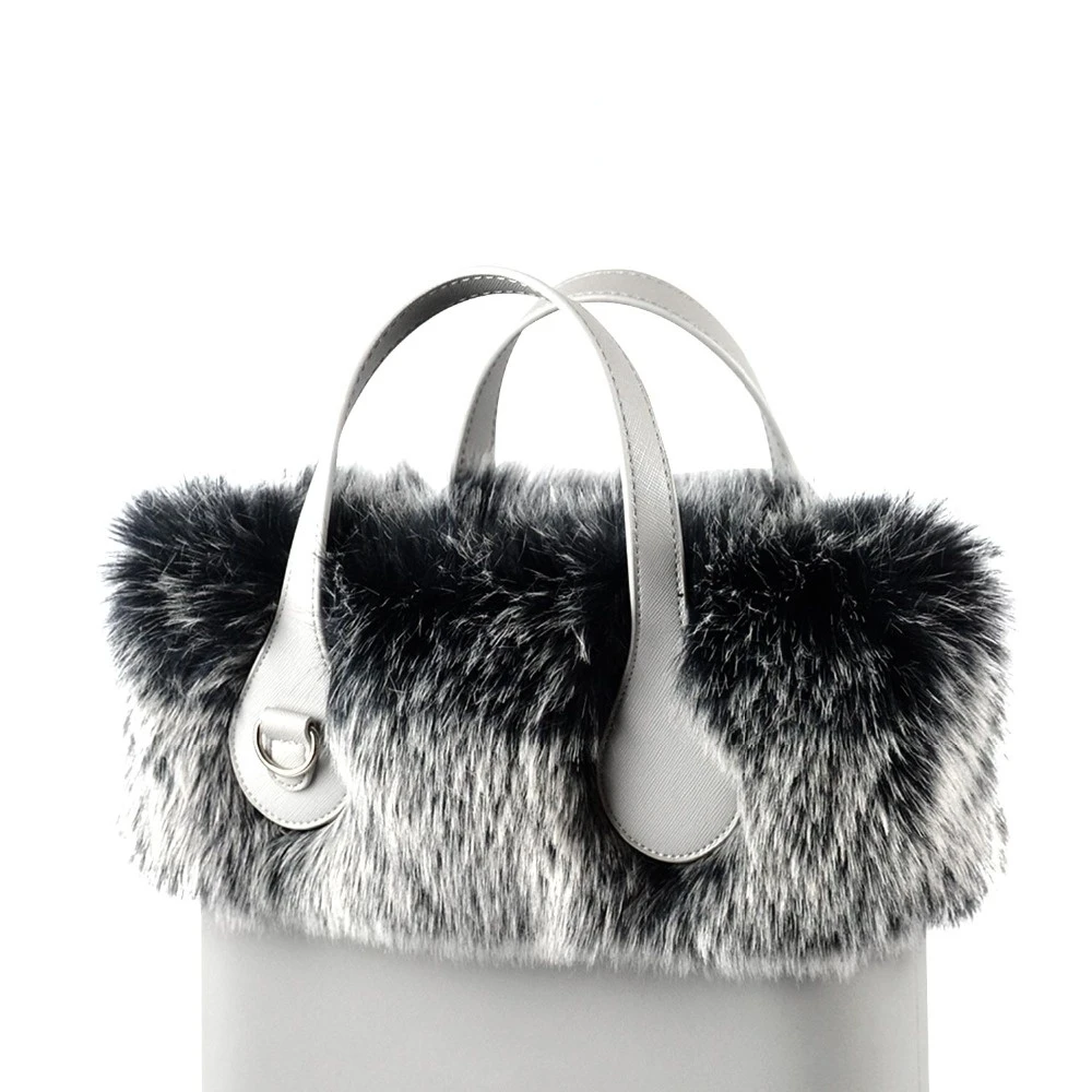 

2021 Hot sale top quality New Women Bag Faux Fox Fur Plush Trim for O BAG Thermal Plush Decoration Fit for Ochic Obag