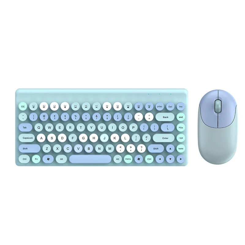 

Hot selling USB Wireless BT Mini Slim-Thin Portable Keyboard Mouse Kit Multicolored Keyboards