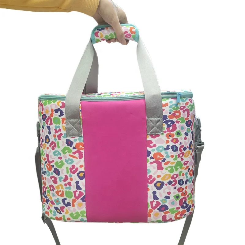 

High Quality Insulated Leopard Tie-Dyed Wholesale Monogrammed Cooler Bags, As pictures