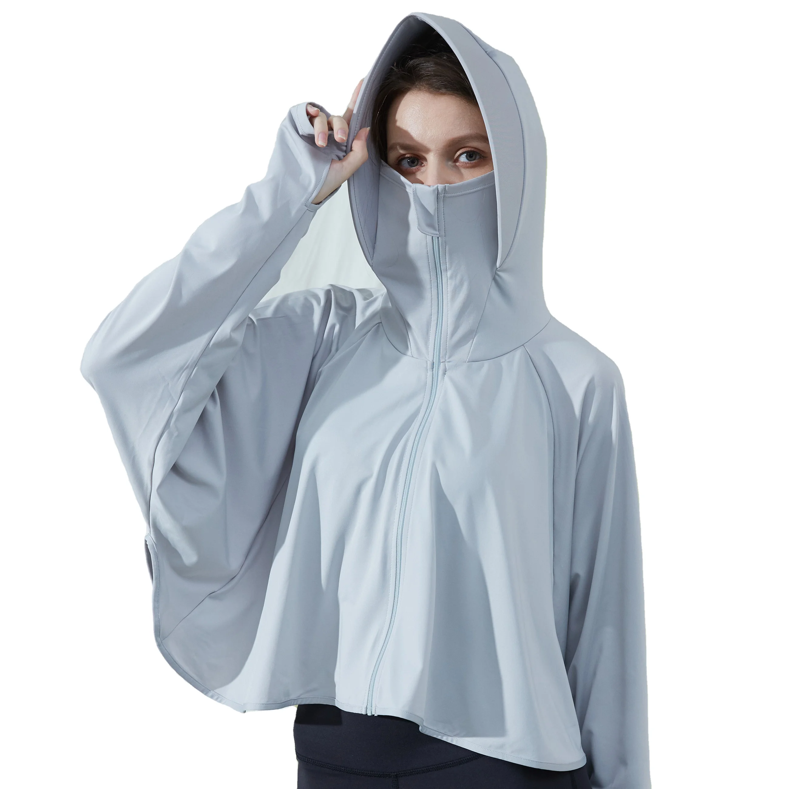 

casual sports clothing active wear female hooded zip Long Sleeve Shirts jacket fitness wear sports clothing