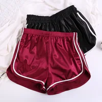 

High Waist Silk Pole Dance Shorts For Women Cycling Sweat Booty Gym Sexy Shorts Women