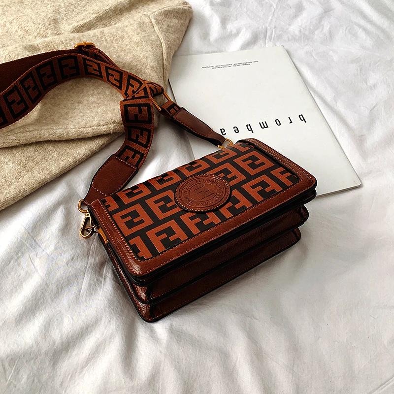 

Chain Elegant Brand style Wholesale Ladies Wide Shoulder Straps Luxury Handbags Women Bag 2021, Customizable