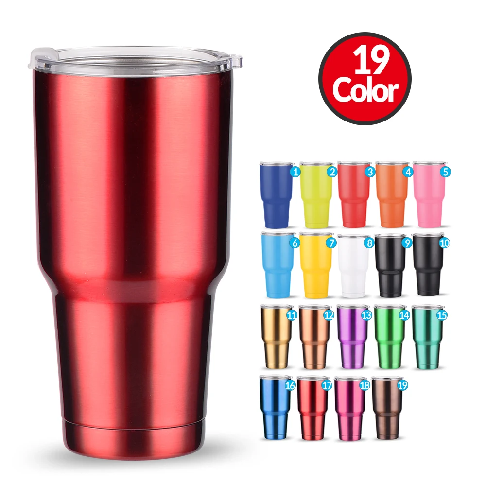 

Custom Full Color UV Printing Coffee Tumbler Wholesale Non-Spill Bulk Big Metallic Stell Decrotive Monogrammed Tumbler