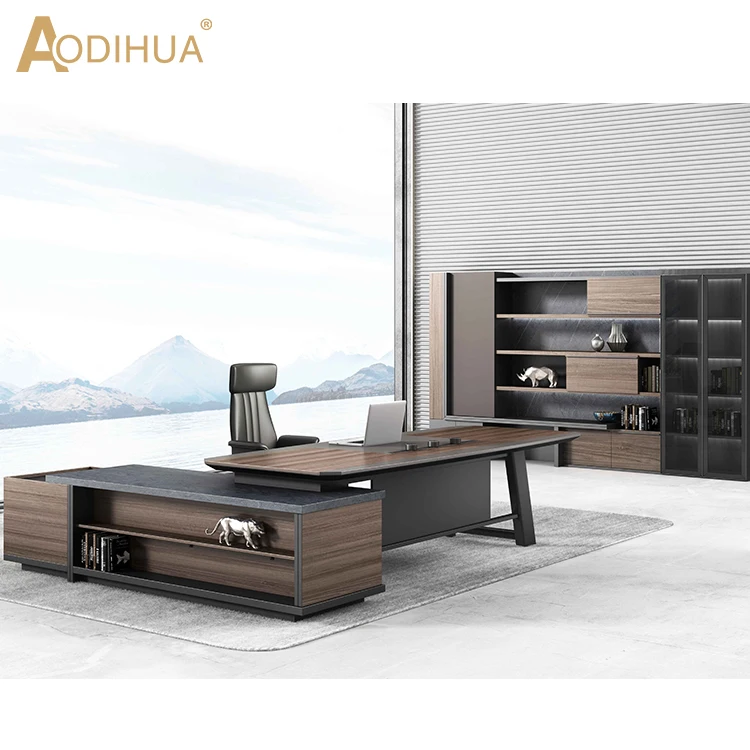 Office Furniture Desk With Locking Drawer Executive Standard Desk