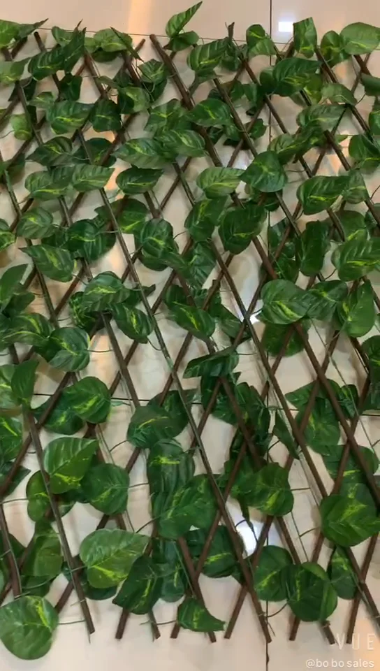Wholesale Artificial Flower Expandable Fence Flower Trellis Artificial