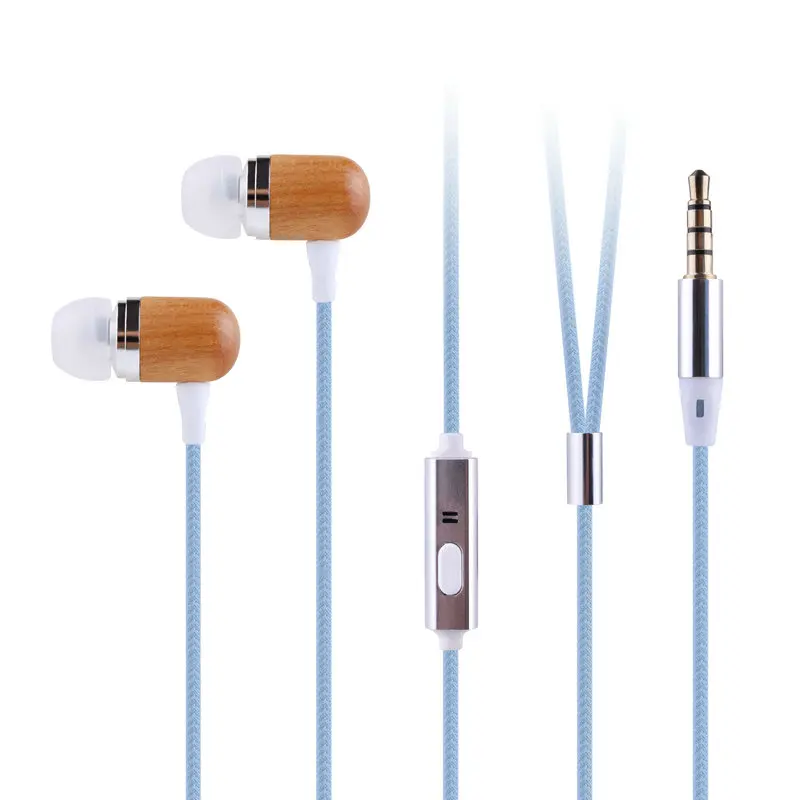 

3.5mm 4 Pin Jack With Earhook Dr Earphone Colourful Audio Usb Amplifier wooden Gamer Headphone Driver 40mm