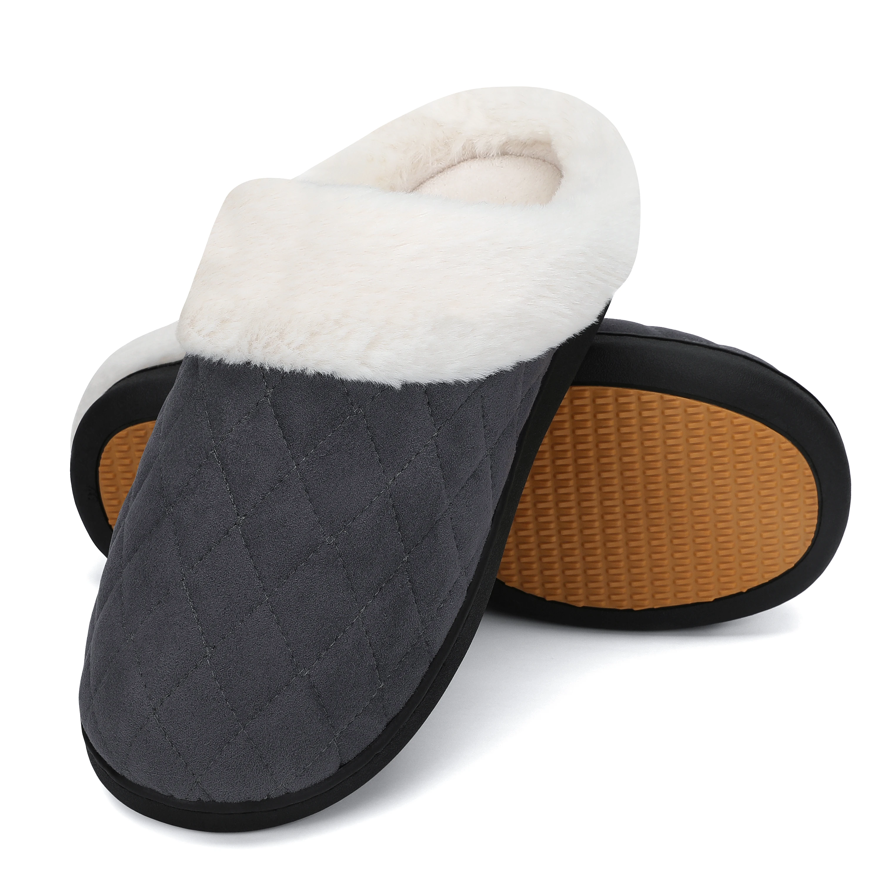 

Unisex Plush Warm Anti Slip Indoor Cotton House Slippers Shoes Stock, 3 colors