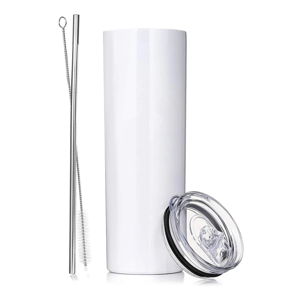 

20OZ Portable Thermos Sublimation Straight Slimming Cup Stainless Steel Straight Cup 30OZ Auto Cup