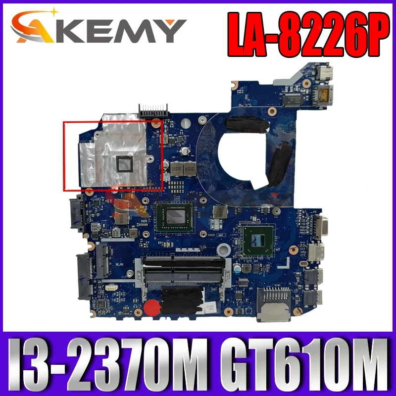 

Akemy LA-8226P Laptop motherboard for ASUS K45VD A45V K45V K45VM K45VJ K45VS A45VJ original mainboard I3-2370M GT610M