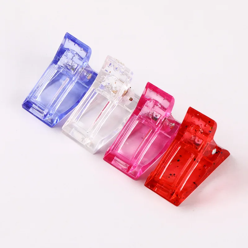 

Poly Gel Building Dual Forms Tip Nail art Clear French Extension Full Cover Acrylic Mold with Scale Tools False Clips Clamp