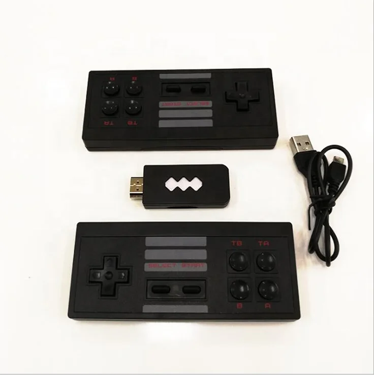 

Y1 HD Retro Video Game player U -Box 8 bit Built-in 818 Classic Games With Wireless Controller 2 Gamepads for Family Gaming, Black