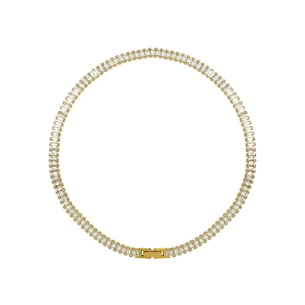 

Special Zircon Stainless Steel Necklace Jewelry Popular Trend Jewelry, As picture