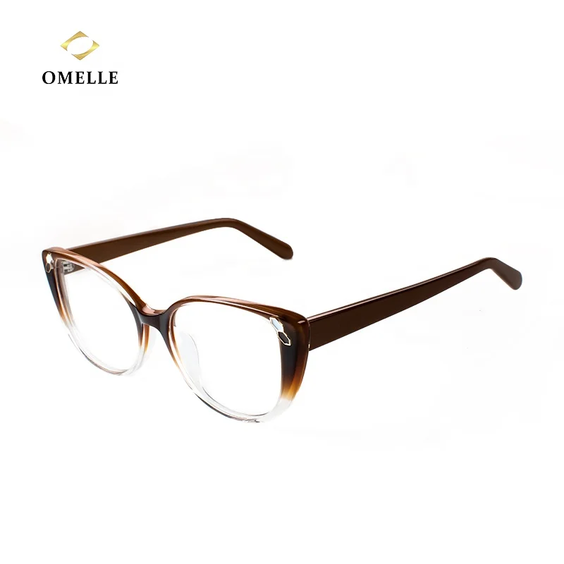 

OMELLE 2021 High Quality Fashionable Eye Glasses Frame Women Acetate Optical