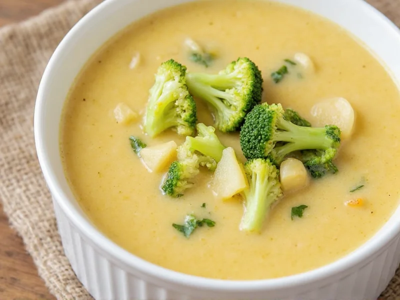 Broccoli Potato Cheese Soup Recipe: Creamy & Comforting