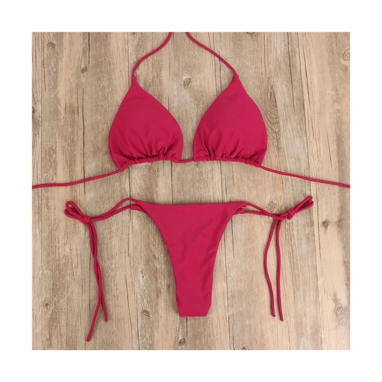 

2021 Sexy Ladies Two-piece Silky Touch Breathable Soft Comfortable Fabric Swimwear For Women Bikini