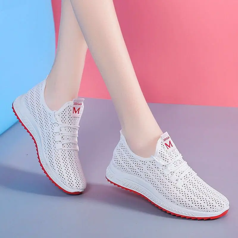 

Factory Sale Cheap new summer Women's sports breathable running casual outdoor thick-soled cloth shoes, Optional (as below)
