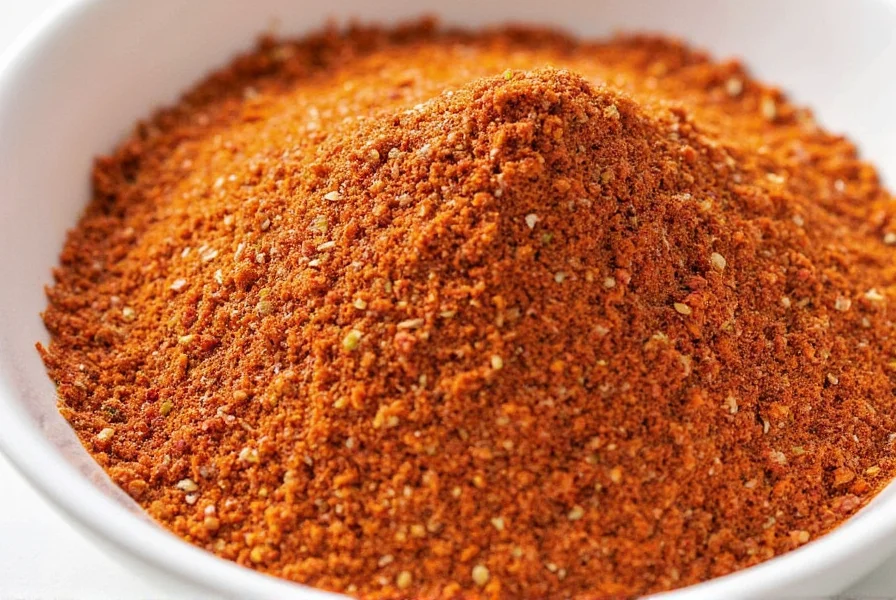 Mixing spices with olive oil in a small pan