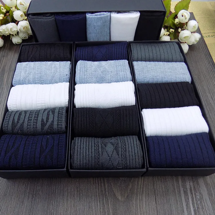 Uron 30g 3/5 pairs in 1 box Wholesale 100% Bamboo pure cotton dress man business socks