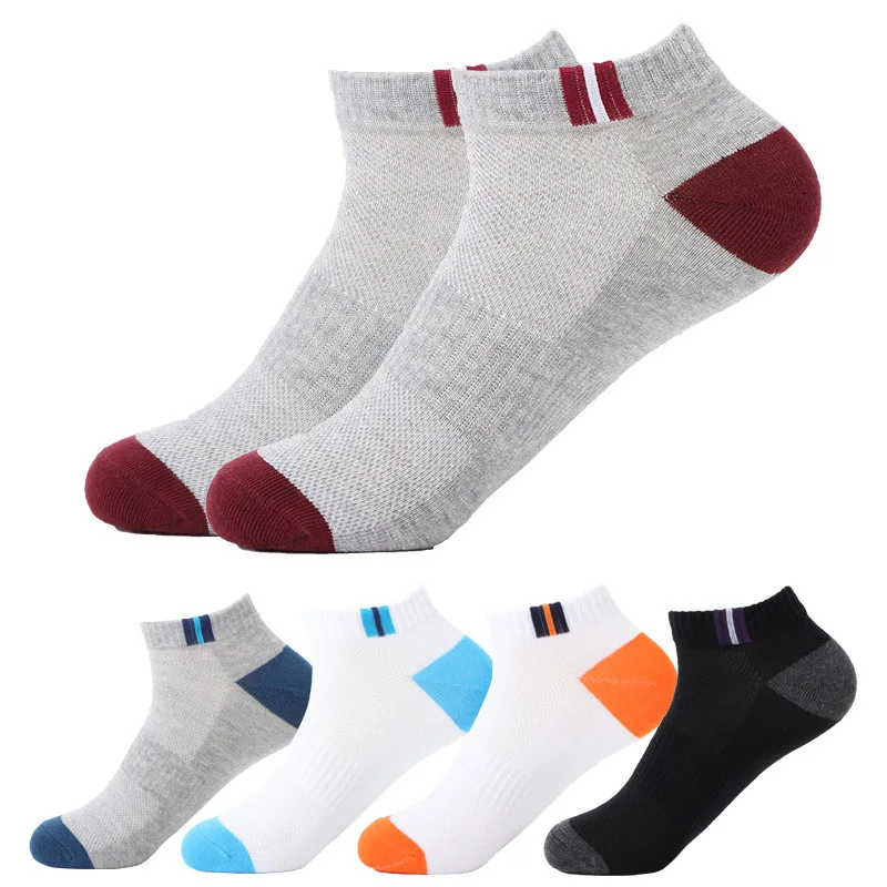 

Wholesale Mens Cotton Boat Summer Breathable Low Cut Short Casual Sports Socks, Custom color available