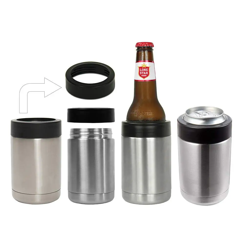 Wholesale Stainless Steel Vacuum Insulated Metal Beer Bottle Can Cooler
