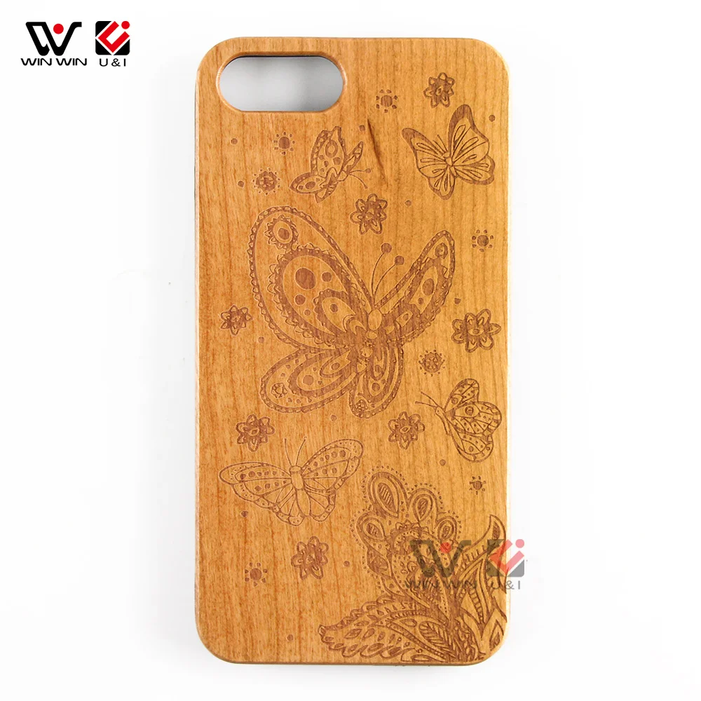 

New Product OEM Luxury Mobile Phone Accessories Real Wooden Wood Phone Case for iPhone, Original wood color