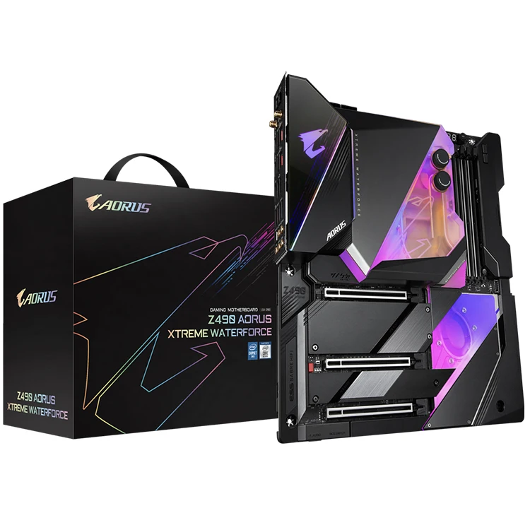 

GIGABYTE Z490 AORUS XTREME WATERFORCE Gaming Motherboard with Intel Z490 Chipset LGA 1200 Socket Support 10th Gen Intel Core CPU
