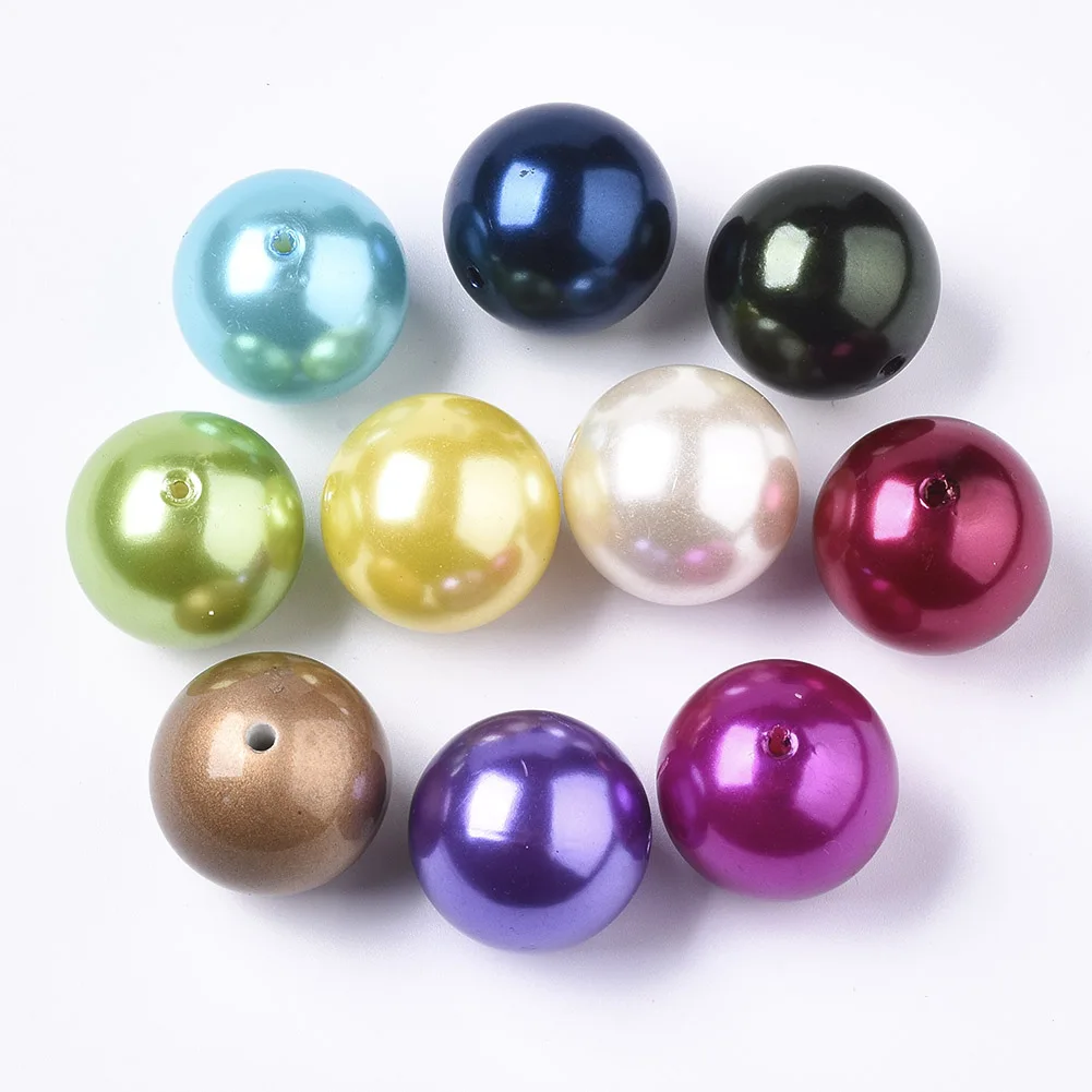 

PandaHall 25mm Round Imitated Pearl Large Acrylic Beads