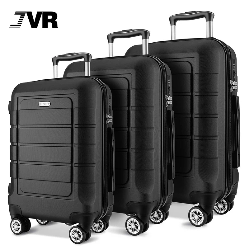 Business Travel Expandable Zipper Bags Trolley Suit Case Pc Abs Luggage