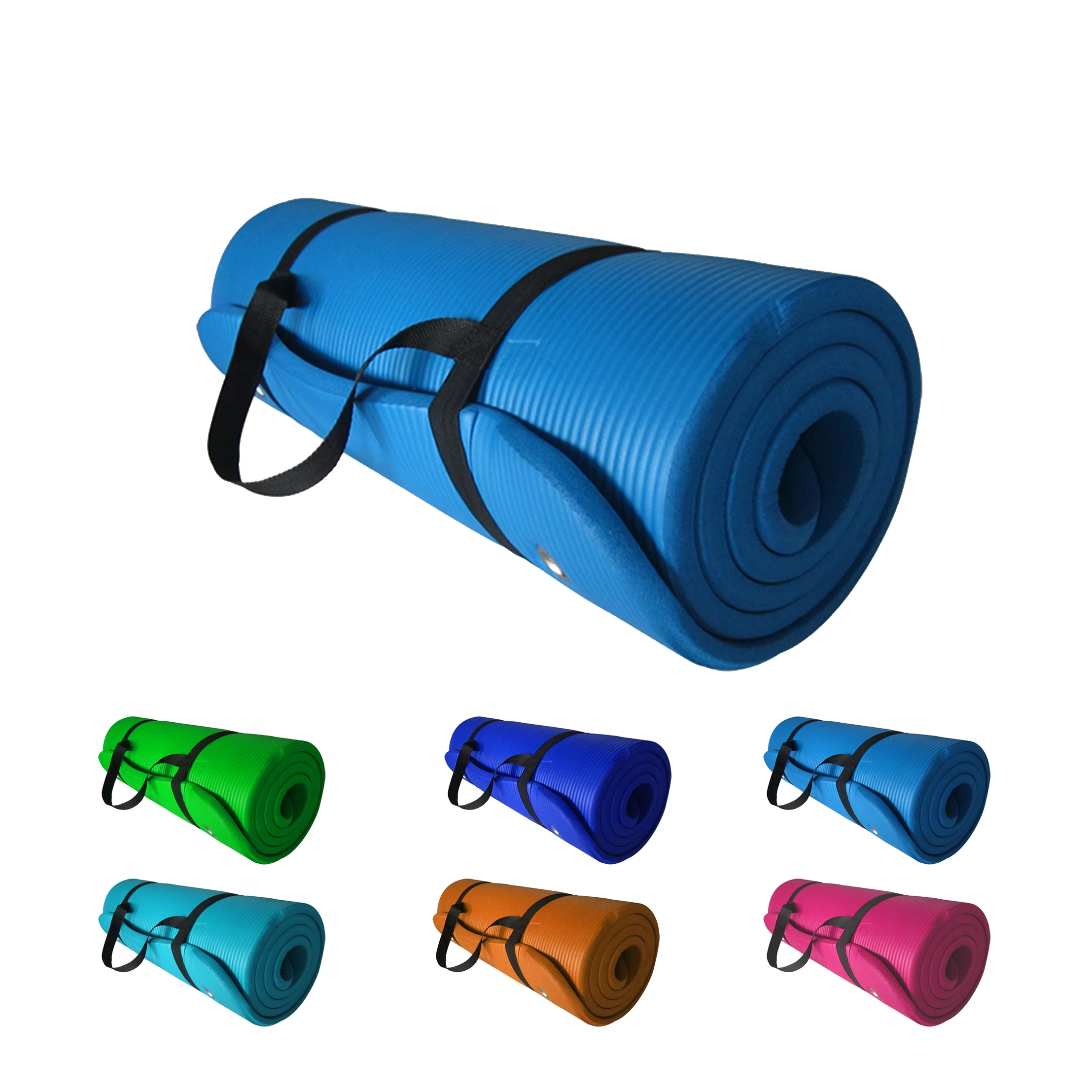 

Home Gym Equipment Eco-friendly Gymnastics NBR Yoga Exercise Mat, Customized color